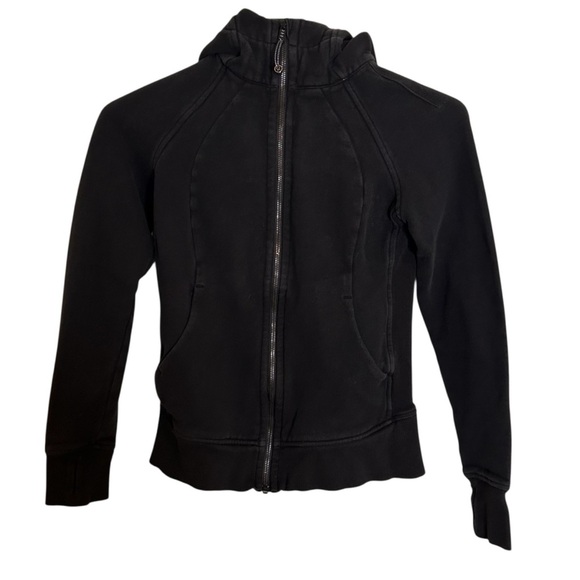 Lululemon Scuba Hoodie *Light Cotton Fleece Black- Size 6 - Picture 2 of 13